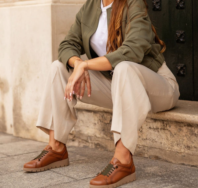 PEDRERA CUERO/ELAST. KAKI-9