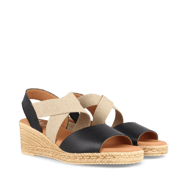FESTA OXFORD BLACK/ELAST. LINO-1
